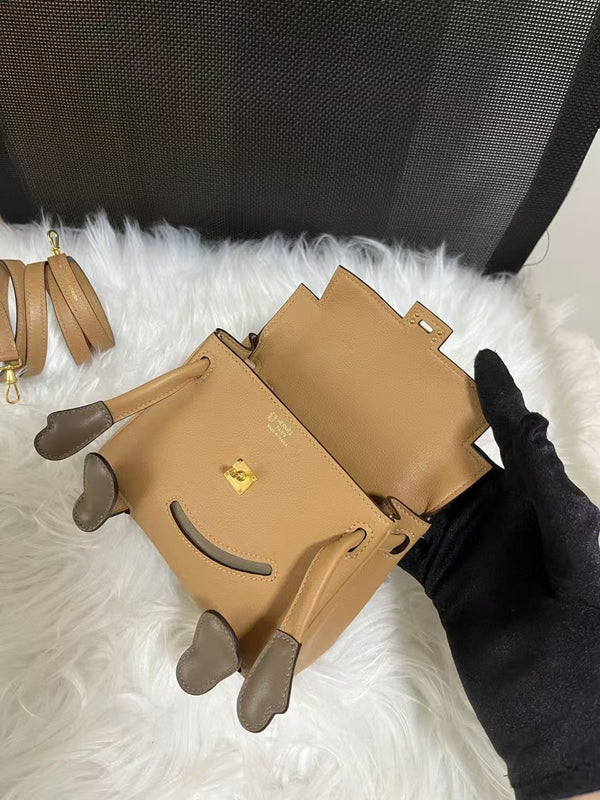 HM Kelly Doll 16cm Gold Gulliver Leather