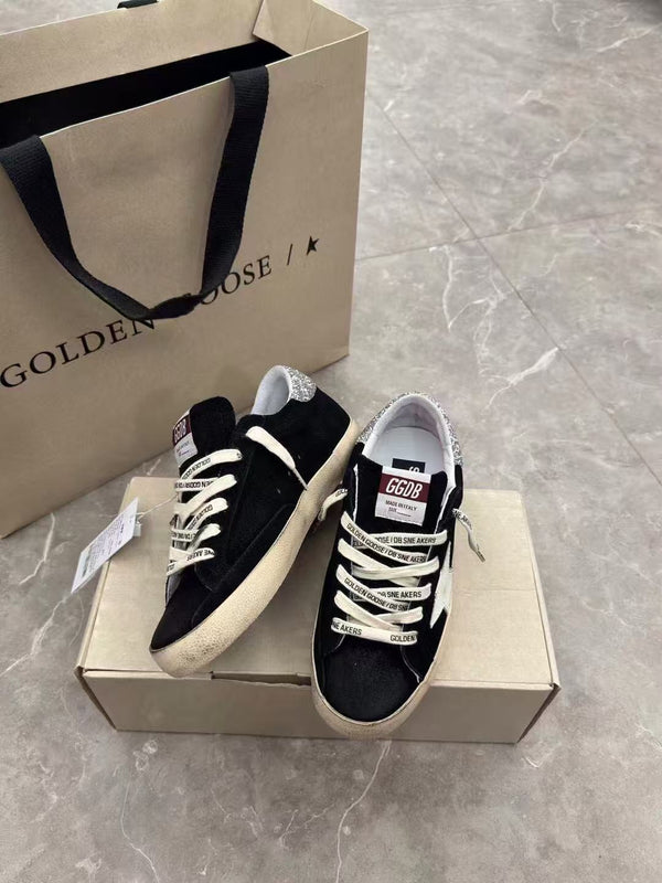 Super-Star 20mm Black Suede Sneaker