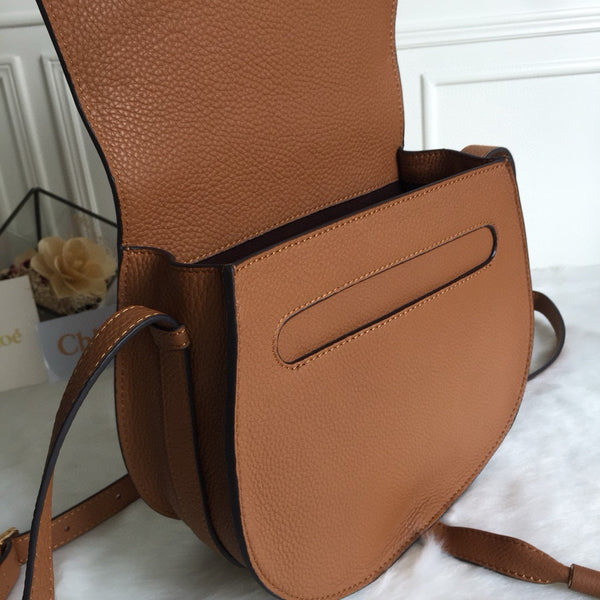 Marcie Cross-Body Bag Brown Calfskin Ghw