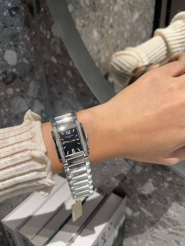 Patek Philippe Diamond Bezel Silver 30mm Twenty-4