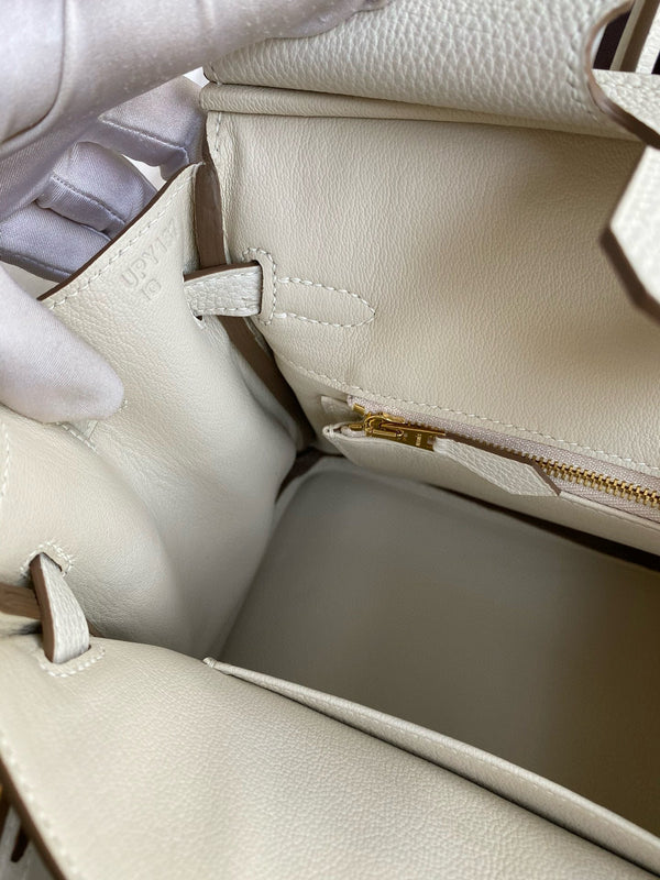 HM BIRKIN 25CM CREAM TOGO LEATHER GOLD HARDWARE