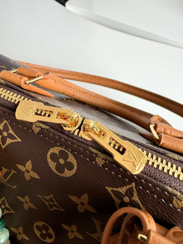 LV Speedy Soft 30 Boho Brown Monogram Canvas Gold Hardware