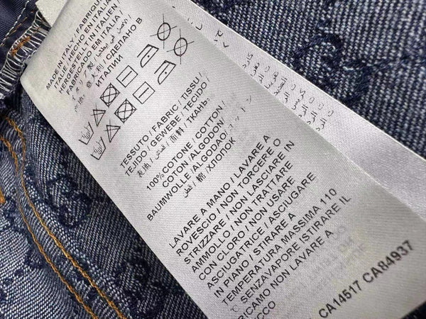 GG Blue Denim Bomber Jacket