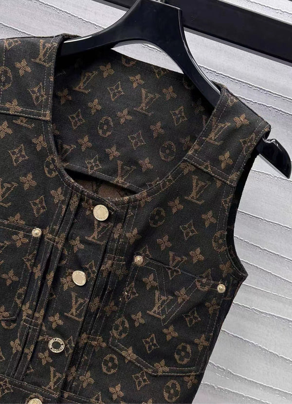 LV Monogram Denim Set
