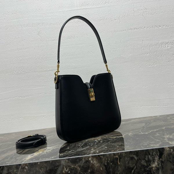 Small Camille 16 Soft Bag 24.5cm In Black Smooth Calfskin Gold Hardware
