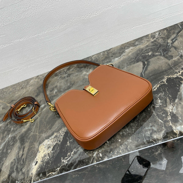 Small Camille 16 Soft Bag 24.5cm In Tan Smooth Calfskin Gold Hardware