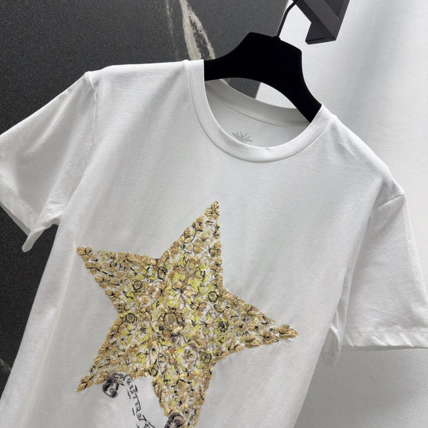 CD T-Shirt White Cotton Style 3