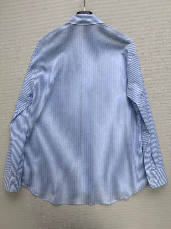 Camicia Celine Blu Bianco Cotone