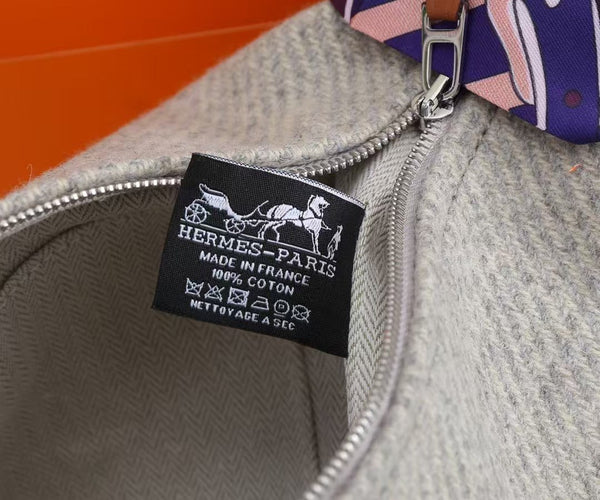 HM Trousse Bride-a-Brac Case Grey Canvas