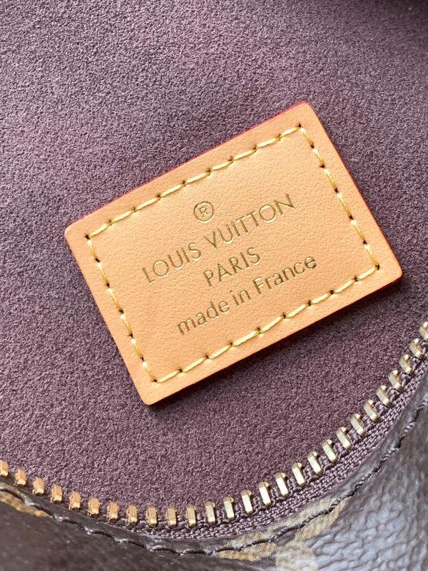 LV Pico Side Trunk 21cm Brown Monogram Coated Canvas