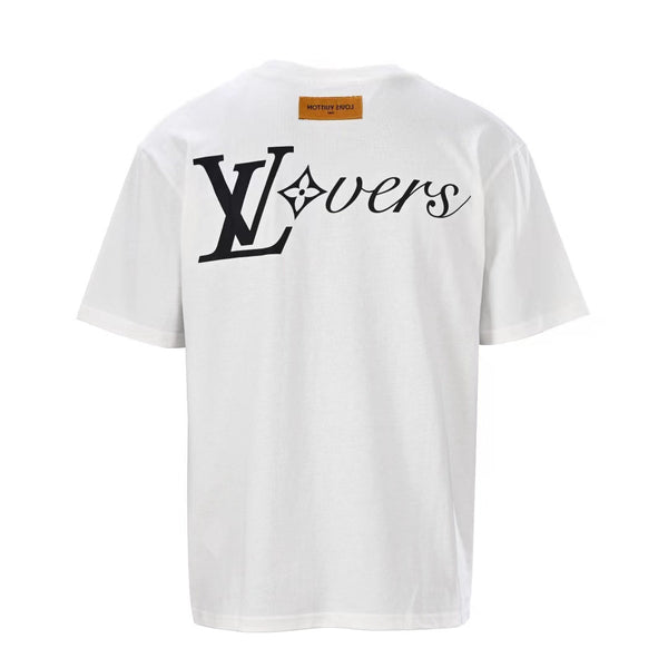 LV Lovers T-Shirt White Cotton