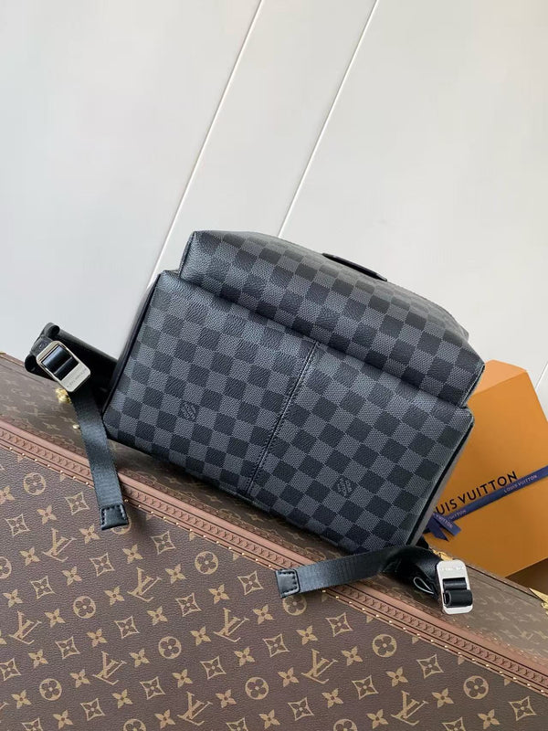 Lv Discovery 38cm Backpack Black Monogram Eclipse Canvas And Cowhide