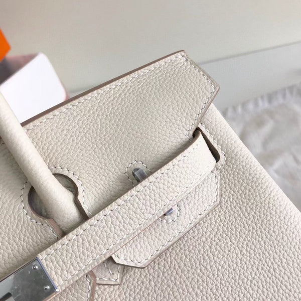 HM BIRKIN 35CM WHITE TOGO LEATHER SILVER HARDWARE