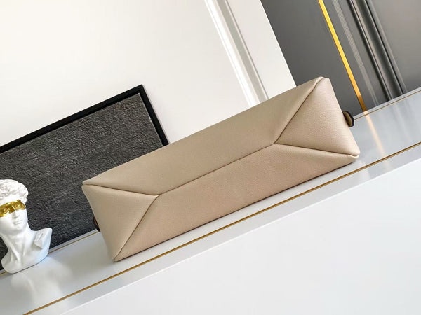 Prada Aimee Underarm Bag 31cm beige Calfskin