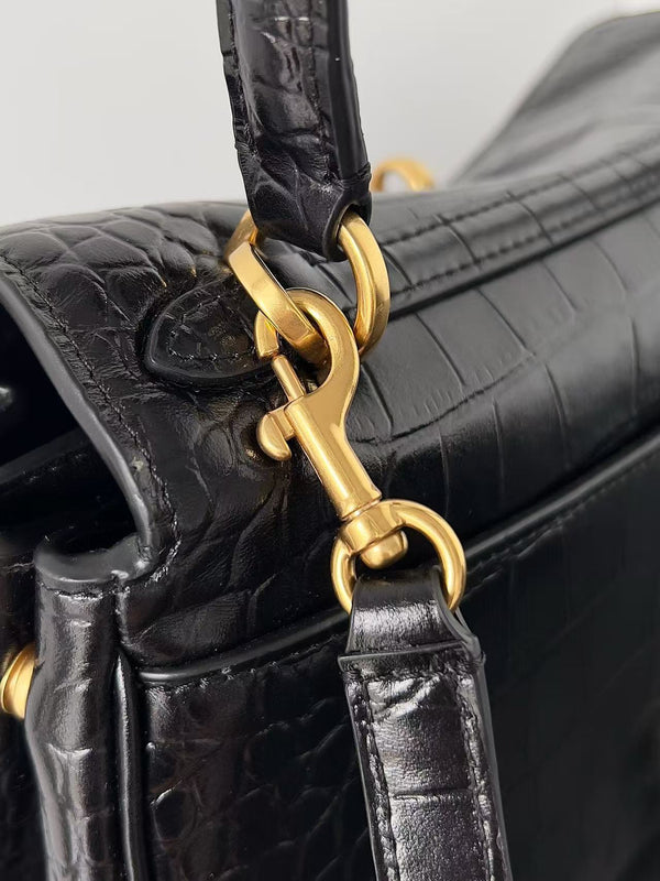 Balenciaga Rodeo Tote Bag Black Calfskin