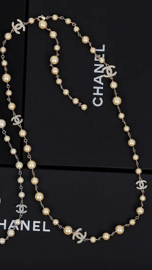 CC Pearl Necklace