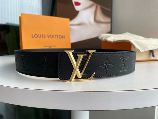 LV M0032 Belt 40mm Black Calfskin