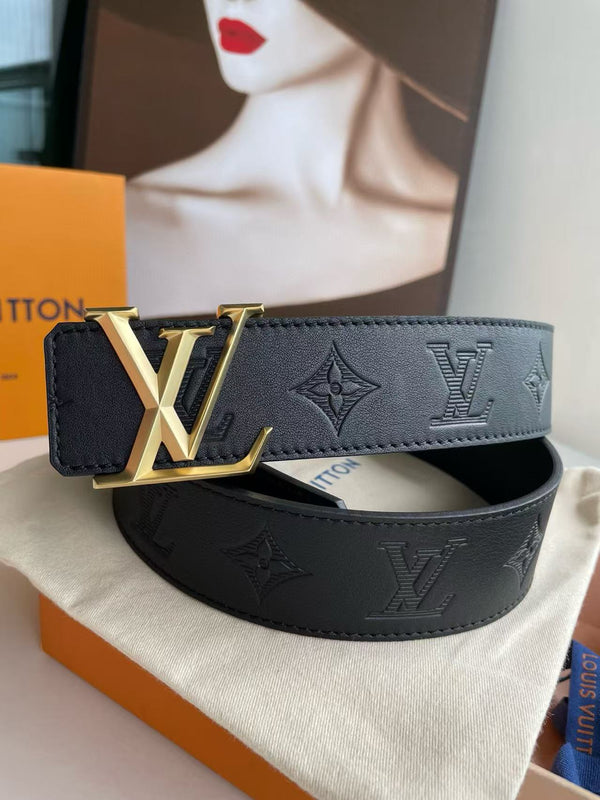 LV M0032 Belt 40mm Black Calfskin