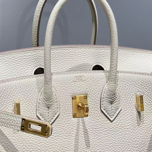 HM BIRKIN 30CM WHITE TOGO LEATHER GOLD HARDWARE