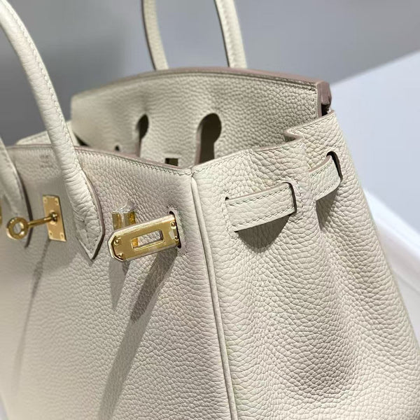 HM BIRKIN 30CM WHITE TOGO LEATHER GOLD HARDWARE