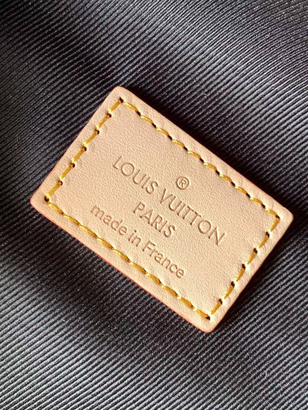 Louis Vuitton Monogram Bumbag Brown Beige Leather Canvas