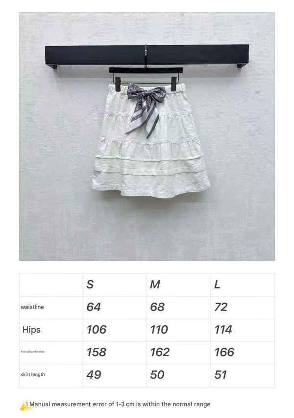 Gonna in denim goffrato LV25, cotone bianco grigio 291767