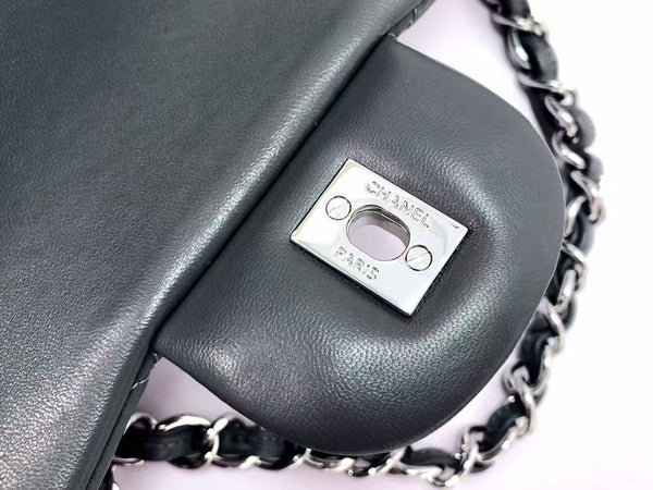 Chanel Flap Bag 30cm Tinware Ash Lambskin