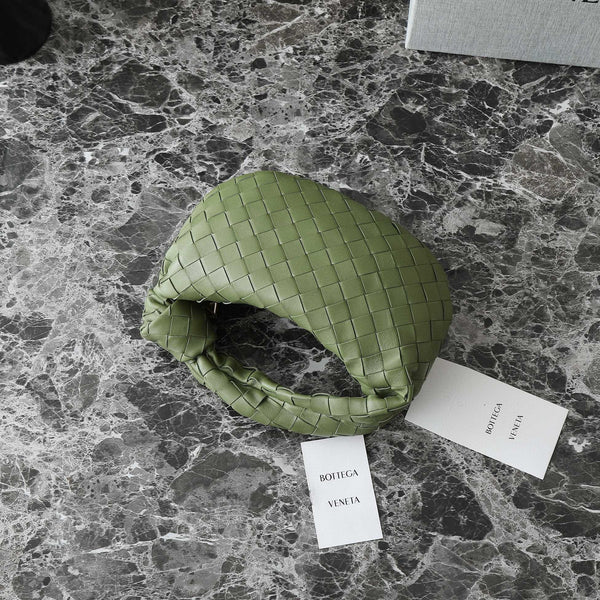 BV MINI JODIE 28CM MATCHA GREEN LAMBSKIN LEATHER