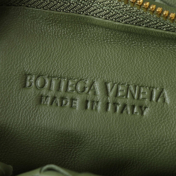 BV MINI JODIE 28CM MATCHA GREEN LAMBSKIN LEATHER