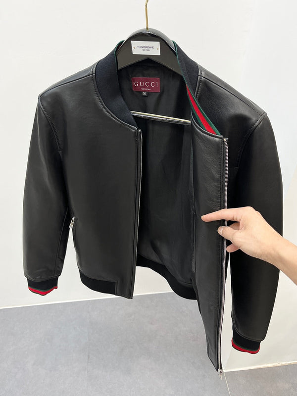 Gucci Nappa leather zip jacket