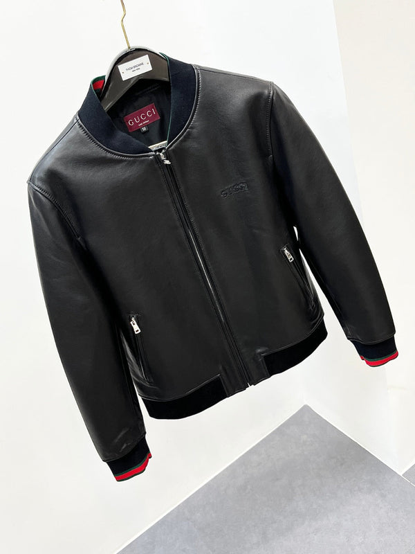 Gucci Nappa leather zip jacket