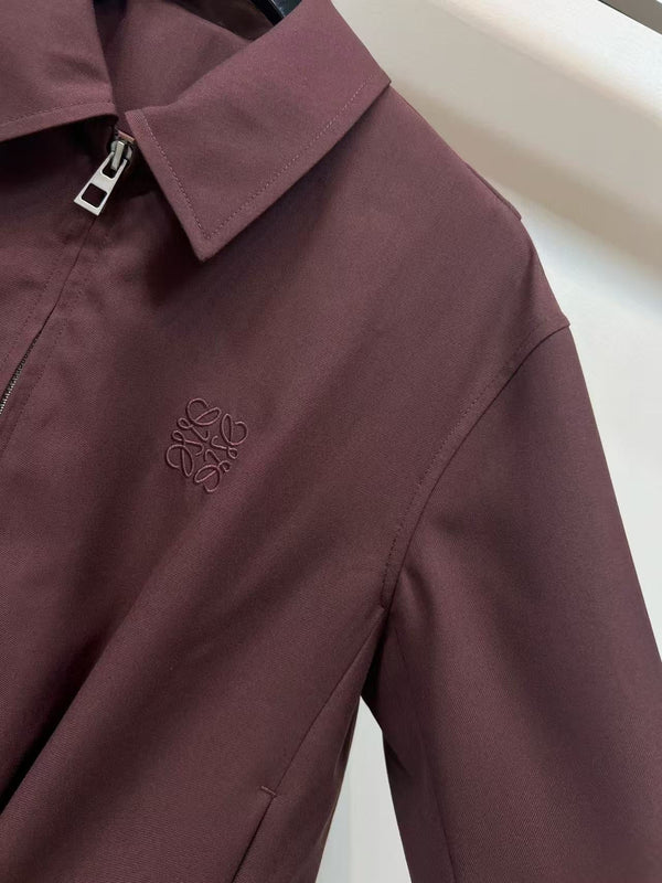 Loewe Jacket Deep Burgundy Polyester