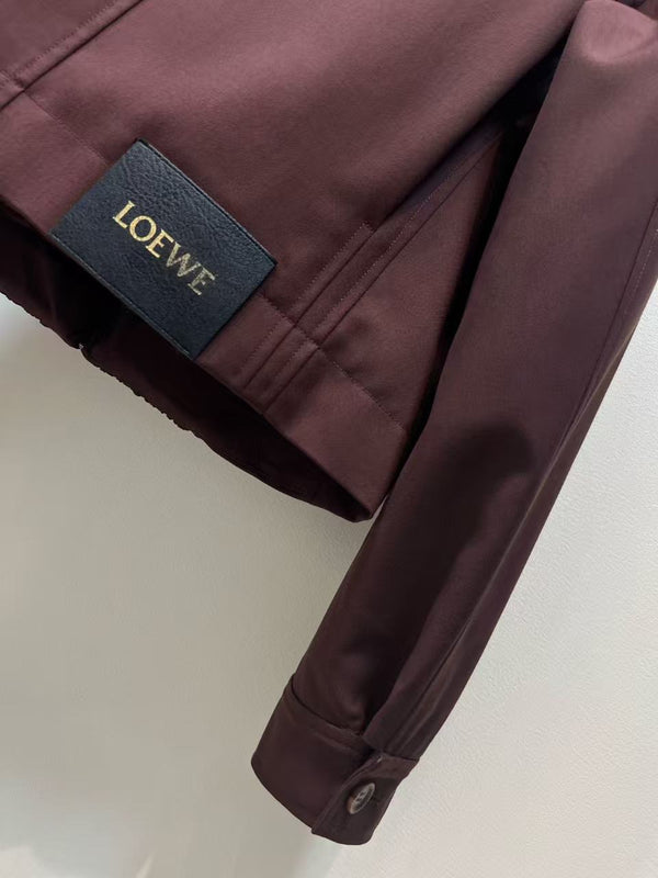 Loewe Jacket Deep Burgundy Polyester