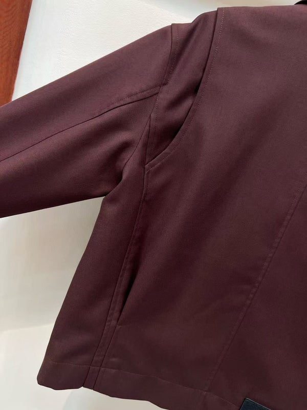 Loewe Jacket Deep Burgundy Polyester