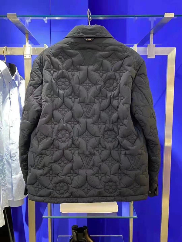 LV 25FW Monogram Padded Light Blouson Black Polyamide