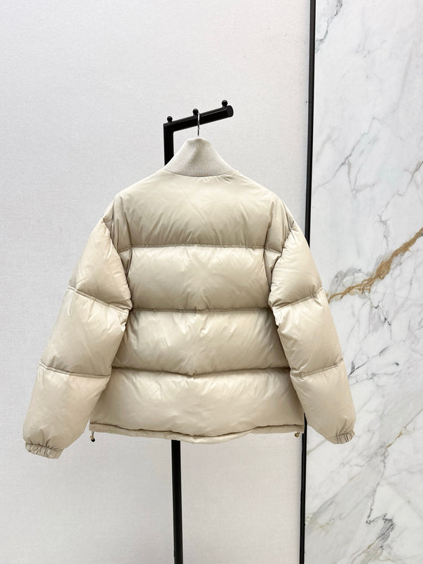 CE 25Ss Stand Collar Puffer Nylon Down Jacket