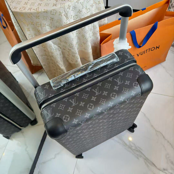 Louis Vuitton Horizon 55 Monogram Suicase Black Canvas Leather