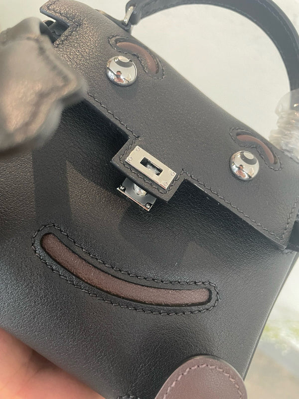 HM Kelly Dol Millennium Doll Black Togo Leather