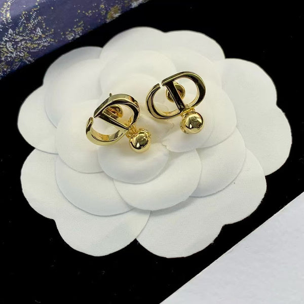 CD Petit Gold Earrings