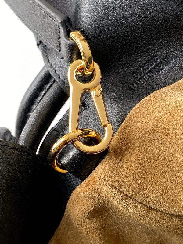 Loewe Flamenco Clutch Medium 30 Noir Bourgogne Agneau Nappa