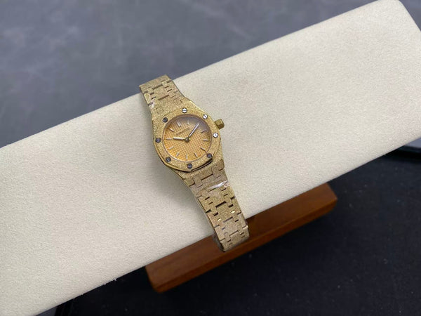 Audemars Piguet Royal Oak Mini Frosted Quartz 23mm Gold Dial