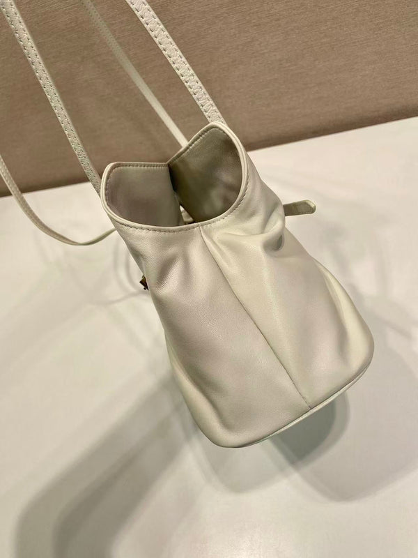Prada Cloud Bag 25cm Ivory Sheepskin