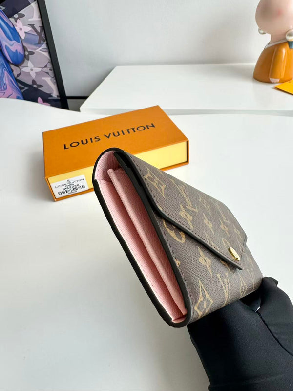 LV Sarah Wallet 19 Brown in Monogram Cowhide