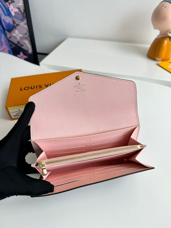 LV Sarah Wallet 19 Brown in Monogram Cowhide