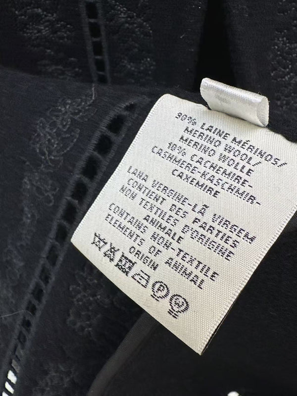 HM Couture Embroidered Cashmere Long Coat