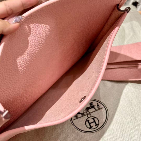 HM Evelyne 23cm Rose Togo Palladium