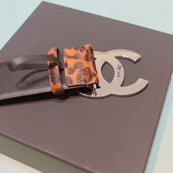 CC Belt 5.0CM Leopard Print Leather Buckle 180973