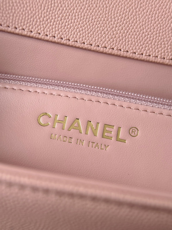 Chanel 26 Shoulder Bag 17 Pink Sheepskin Leather