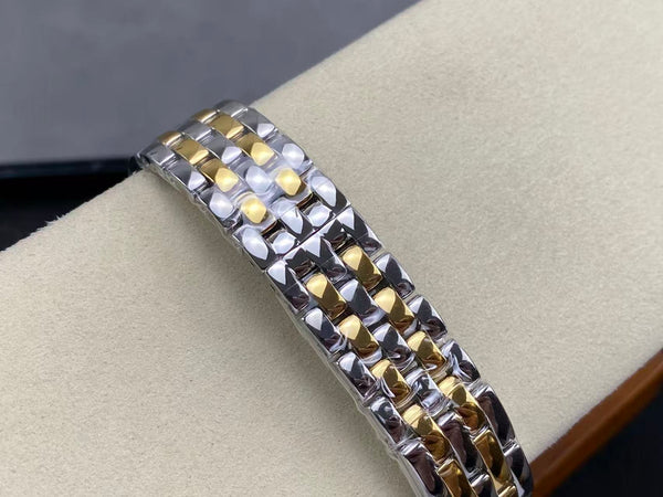 PANTHERE DE CARTIE 27MM QUARTZ GOLD STEEL WHITE DIAL BEST VERSION