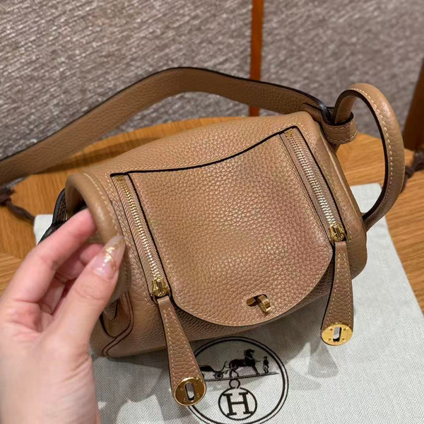 HM Mini Lindy 19cm Camel Leather